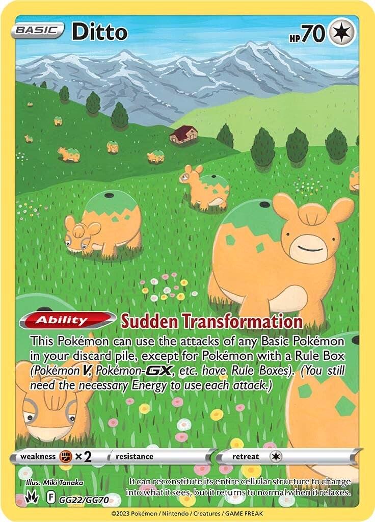 Crown Zenith Ditto Pokémon card